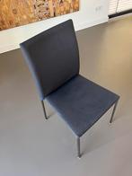 6 grijze eetkamerstoelen Pronto, Huis en Inrichting, Stoelen, Ophalen, Gebruikt, Metaal, Vijf, Zes of meer stoelen
