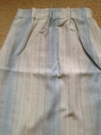 Gordijn blauw/roomwit, Ophalen of Verzenden, Zo goed als nieuw, Blauw, 150 tot 200 cm