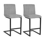 2 x barstoel grijs, zit hoogte 66 cm, 60 tot 90 cm, Ophalen of Verzenden, Zo goed als nieuw, 1 kruk