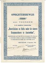 Beurskluizen en Safes onder de Nieuwe Koopmansbeurs 1902, Postzegels en Munten, Aandelen en Waardepapieren, Overige typen, Voor 1920