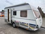 Dethleffs Camper 440 DB 2007; mover cassetteluifel voortent, Caravans en Kamperen, Caravans, Kachel, Bedrijf, Treinzit, Tot en met 4