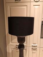 Mooie grote zwarte LAMPENKAP in nieuwstaat 40 cm, Landelijke stijl moderne stijl, 25 tot 50 cm, Zwart, Rond