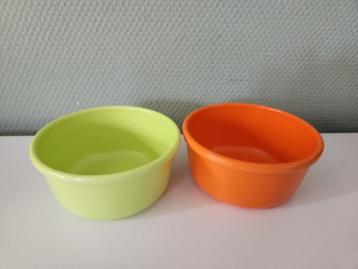 2x Mepal kommetje/bakje/schaaltje groen en oranje beschikbaar voor biedingen