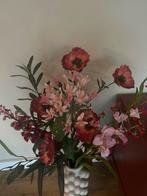 Roze/rood boeket zijden bloemen, Huis en Inrichting, Ophalen of Verzenden, Zo goed als nieuw
