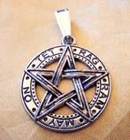 Zilverkleujr hanger pentagram.  25 mm, Ophalen of Verzenden, Nieuw, Hanger