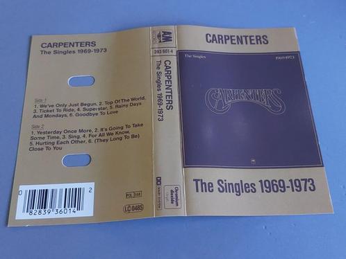THE CARPENTERS - THE SINGLES 1969-1973 (CASSETTEBANDJE), Cd's en Dvd's, Cassettebandjes, Zo goed als nieuw, Origineel, Pop, 1 bandje