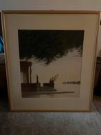 Ingelijste poster: Landschap aan het Water, Ophalen