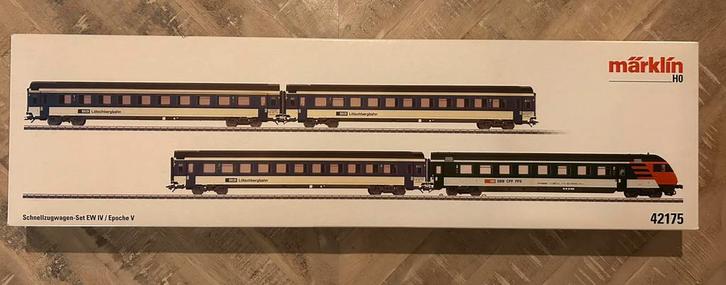 Marklin HO 42175 Set sneltreinrijtuigen EW IV, Hobby en Vrije tijd, Modeltreinen | H0, Nieuw, Wagon, Wisselstroom, Märklin, Ophalen of Verzenden