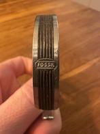 Stalen armband van Fossil (nieuwstaat), Sieraden, Tassen en Uiterlijk, Armbanden, Ophalen of Verzenden, Nieuw, Zilver, Staal