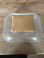 Plastic koekjes trommer in koekjesvorm merk Alessi, Schaal, Vierkant, Ophalen of Verzenden, Glas