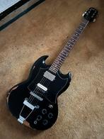 Epiphone SG Ebony Relic - Model Gibson - Grover Tuners, Ophalen of Verzenden, Zo goed als nieuw, Solid body, Epiphone