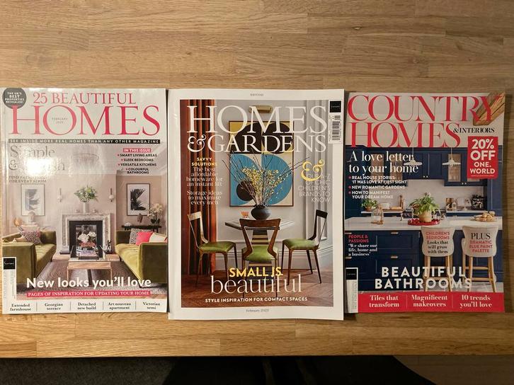 Engelse Interieur Tijdschriften Magazines Woontijdschriften, Boeken, Tijdschriften en Kranten, Zo goed als nieuw, Overige typen