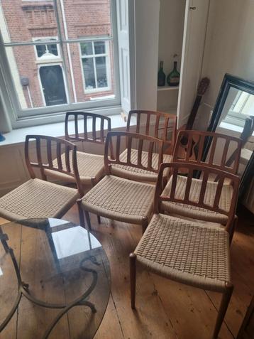 Niels Otto Moller Type 83 Eetkamerstoelen (6) beschikbaar voor biedingen
