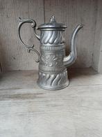 Tinnen Koffie/Thee Kan - 17cm - Gemerkt, Antiek en Kunst, Antiek | Tin, Ophalen of Verzenden