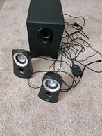 Logitech speakers en subwoofer, Computers en Software, Pc speakers, Ophalen, Zo goed als nieuw