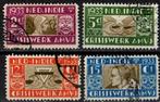 Nederlands Indië nr. 182-185 A.M.V.J. gestempeld, Postzegels en Munten, Postzegels | Nederlands-Indië en Nieuw-Guinea, Ophalen of Verzenden