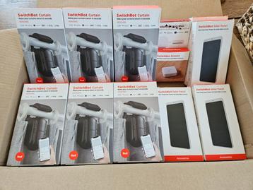 6x SwitchBot Curtain Rod (roede) + 6x SwitchBot Solar Panel beschikbaar voor biedingen