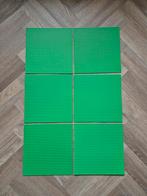 6 licht groene lego bouwplaten grondplaten baseplates 32x32, Ophalen of Verzenden, Gebruikt, Complete set, Lego