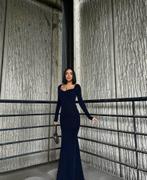 Avondjurk galajurk navy met subtiele glitter maat L, Kleding | Dames, Gelegenheidskleding, Galajurk, Blauw, Maat 42/44 (L), Nieuw