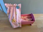 Poppen bedje met prinsessen bekleding, Ophalen, Zo goed als nieuw, Babypop