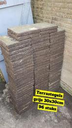 Terrastegels grijs 30x30cm - GRATIS, Tuin en Terras, Tegels en Klinkers, Beton, Gebruikt, Ophalen, Terrastegels