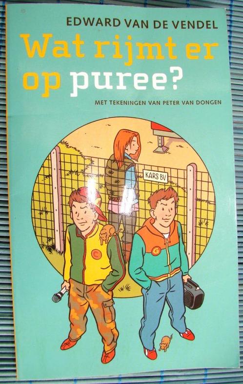 Wat rijmt er op puree? Edward van de Vendel, Boeken, Kinderboeken | Jeugd | 10 tot 12 jaar, Zo goed als nieuw, Fictie, Ophalen of Verzenden