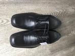 Nieuwe Zwarte Lederen Heren Veterschoenen Maat 42, Kleding | Heren, Ophalen of Verzenden, Nieuw, Zwart, Veterschoenen