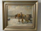 Hendrik Pieter Groen paarden op Rotterdamse kade, Ophalen of Verzenden