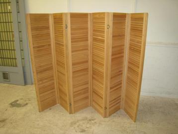 Houten kamerscherm, breed 228, hoog 154 beschikbaar voor biedingen