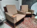 Vintage design fauteuils stoelen, Ophalen, Gebruikt, 75 tot 100 cm, 50 tot 75 cm