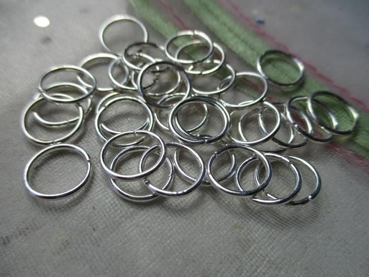 743/ grote stevige verzilverde open ringen, Hobby en Vrije tijd, Kralen en Sieraden maken, Nieuw, Overige typen, Ophalen of Verzenden