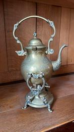 Koperen antieke waterketel gemaakt van messing., Antiek en Kunst, Antiek | Tin, Ophalen of Verzenden