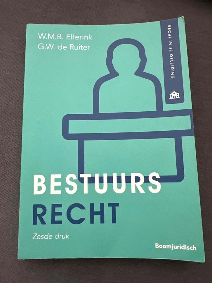 Bestuursrecht - W.M.B. Elferink, G.W. de Ruiter, Boeken, Studieboeken en Cursussen, Gelezen, HBO, Gamma, Ophalen of Verzenden