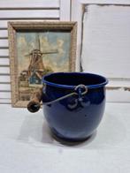Emaille emmertje, bloempot, Ophalen of Verzenden
