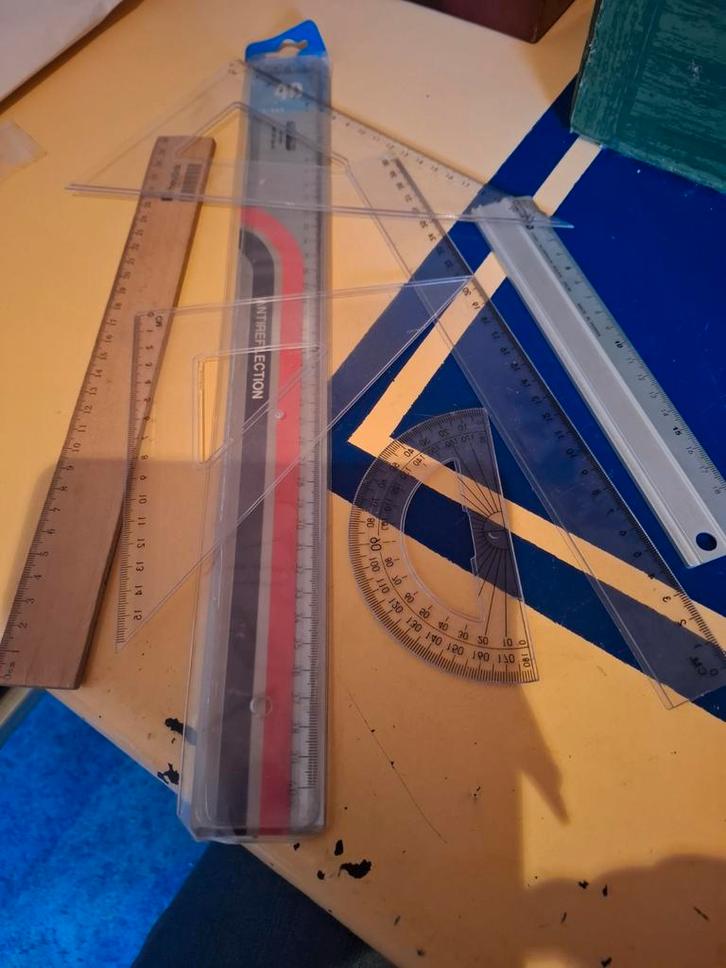 Diverse Linealen en Tekenmateriaal, Hobby en Vrije tijd, Cursusmateriaal, Gebruikt, Kunst en Creatief, Ophalen of Verzenden