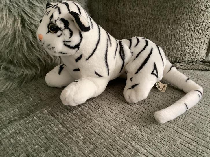 Mooie pluche knuffel witte tijger ca 53 cm, Kinderen en Baby's, Speelgoed | Knuffels en Pluche, Zo goed als nieuw, Overige typen