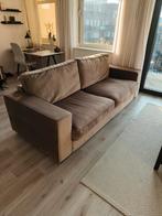 Practisch nieuw beige bruine driezitter bank - Moet weg, Huis en Inrichting, Ophalen, Driepersoons, 75 tot 100 cm, Zo goed als nieuw