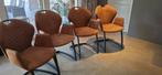 4 eetkamerstoelen, Ophalen, Zo goed als nieuw, Stof, Vier