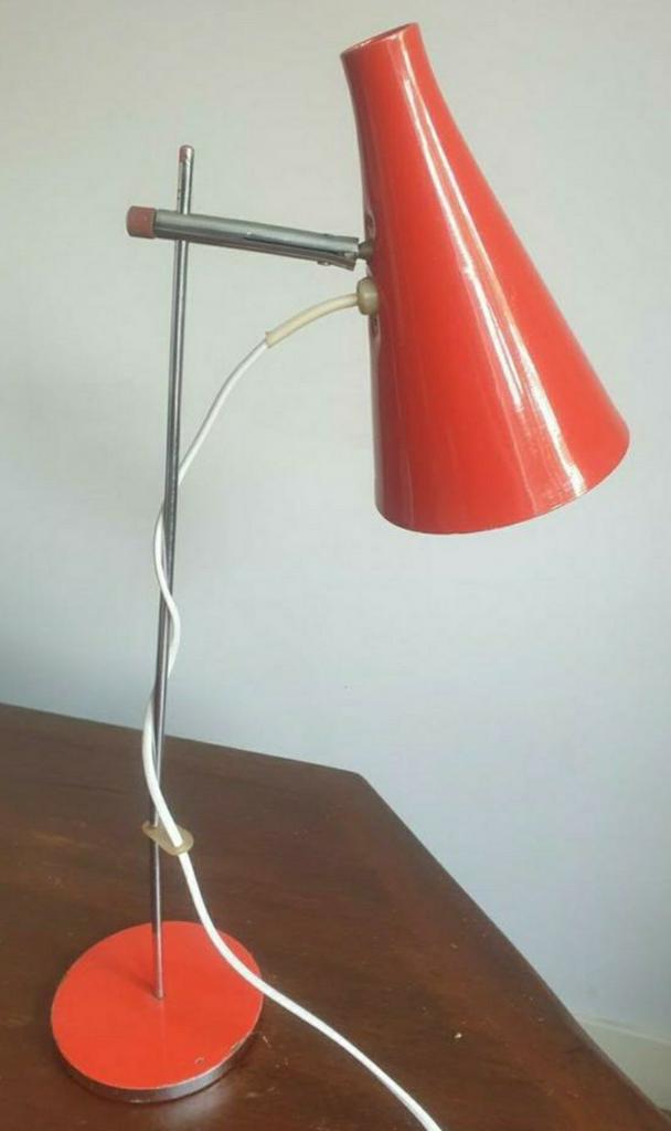 Napako vintage tafellamp Jozef Hurka, Huis en Inrichting, Lampen | Tafellampen, Zo goed als nieuw, Minder dan 50 cm, Metaal, Ophalen of Verzenden