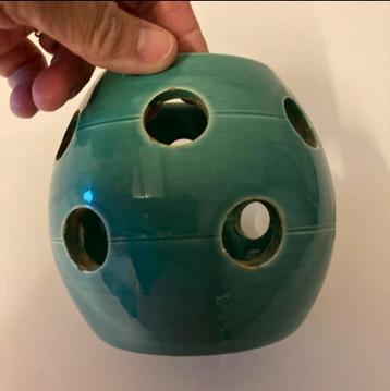 Retro, vintage krokuspot, hoog 11 cm doorsnee 12 cm beschikbaar voor biedingen