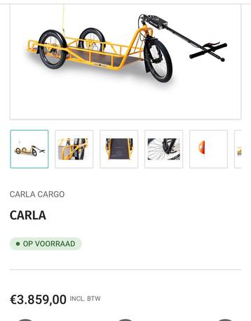 Mooie fietsaanhanger carla cargo beschikbaar voor biedingen