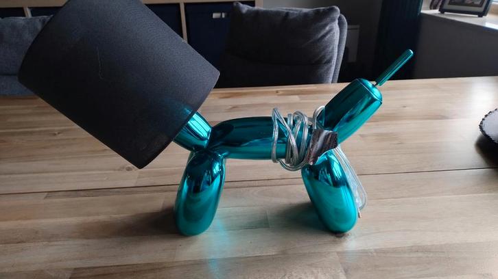 Ballonhond Lamp - Blauw teckel, Huis en Inrichting, Lampen | Tafellampen, Zo goed als nieuw, Minder dan 50 cm, Kunststof, Metaal