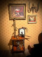Lamp Tafellamp Lampenvoet vogels goud metaal 77 cm. klassiek, Antiek en Kunst, Curiosa en Brocante, Verzenden