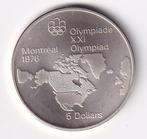 Canada 5 Dollar 1973  Prachtig     Olympic  Map, Verzenden, Noord-Amerika, Losse munt, Zilver