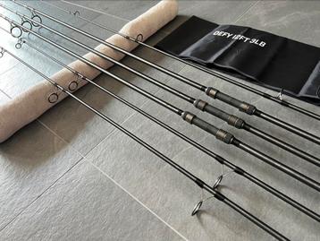 3 x Trakker Dafy Rod 12ft 3lbs NOG ALS NIEUW! beschikbaar voor biedingen