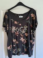 Leuk dames T-shirt shirt Merk ONLY bloemen print maat L XL, Only, Bruin, Maat 46/48 (XL) of groter, Ophalen of Verzenden