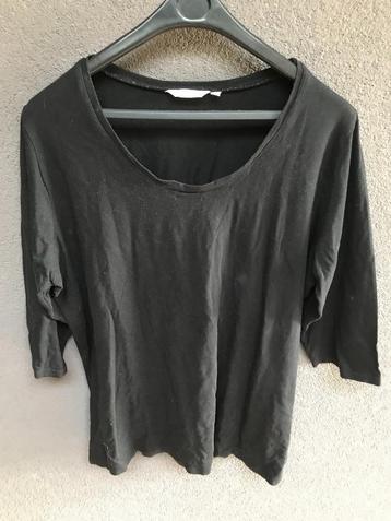 Miss Etam shirt/trui drie kwart mouw 50 zwart beschikbaar voor biedingen