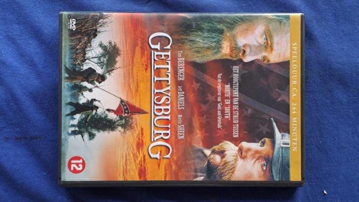 Gettysburg "Tom Berenger, Martin Sheen", Cd's en Dvd's, Dvd's | Filmhuis, Zo goed als nieuw, Overige gebieden, Alle leeftijden