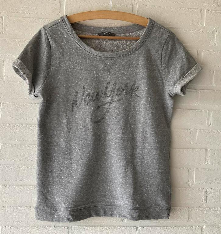 Hema nieuw T shirt, maat S, tekst New York, Kleding | Dames, T-shirts, Nieuw, Maat 36 (S), Grijs, Korte mouw, Ophalen of Verzenden