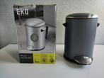Eko Belle Deluxe Bin - Kleine pedaalemmer - Sand Coated Grey, Nieuw, Ophalen of Verzenden, Minder dan 10 liter, Rvs